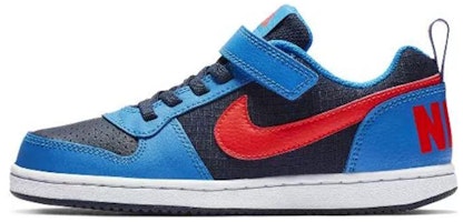 (Preschool) Nike Court Borough Low 'Navy Blue Red' 870025-404 (Preschool) Nike Court Borough Low 'Navy Blue Red' 870025-404