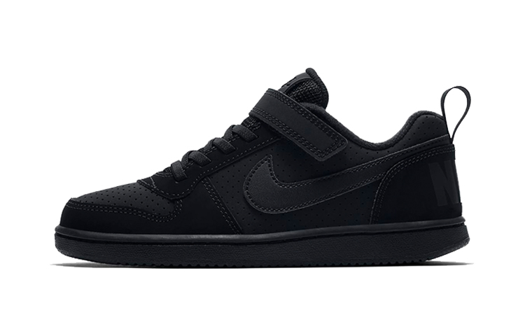 (PS) Nike Court Borough Low 'Triple Black'