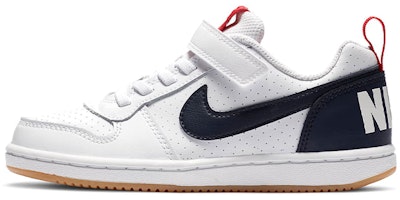 (Preschool) Nike Court Borough Low 'White Red Blue' 870025-105 (Preschool) Nike Court Borough Low 'White Red Blue' 870025-105
