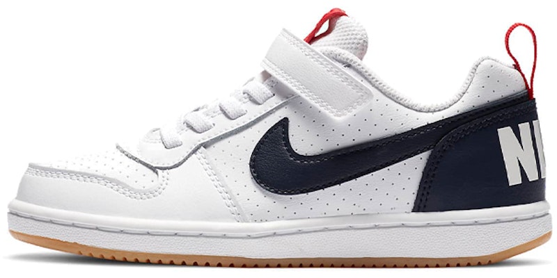 (Preschool) Nike Court Borough Low 'White Red Blue' 870025-105 Buy (Preschool) Nike Court Borough Low 'White Red Blue' 870025-105