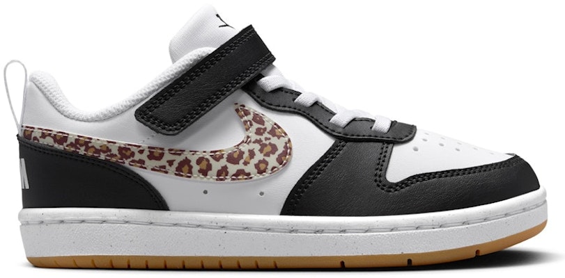 (PS) Nike Court Borough Low Hitam Putih Swoosh Corak Leopard IR0564-001 Buy (PS) Nike Court Borough Low Hitam Putih Swoosh Corak Leopard IR0564-001