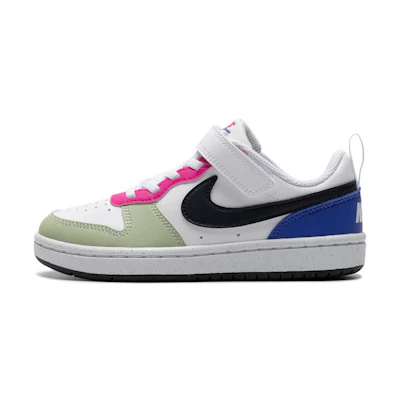 (PS) Nike Court Borough Low Recraft 'Honeydew Pink Ultramarine'