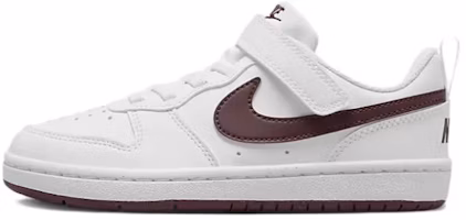 (Preschool) Nike Court Borough Low Recraft 'White Burgundy Crush' DV5457-112 (Preschool) Nike Court Borough Low Recraft 'White Burgundy Crush' DV5457-112