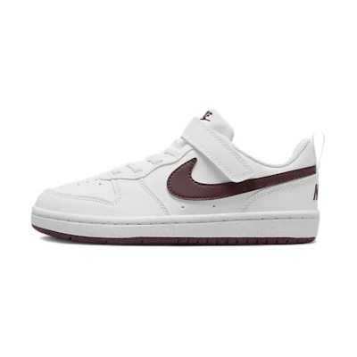 (PS) Nike Court Borough Low Recraft 'White Burgundy Crush'
