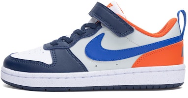 (Preschool) Nike Court Borough Low Recraft 'White Navy Orange' DV5457-401 (Preschool) Nike Court Borough Low Recraft 'White Navy Orange' DV5457-401
