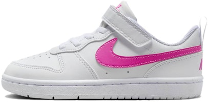 (Preschool) Nike Court Borough Low Recraft 'White Laser Fuchsia' DV5457-113 (Preschool) Nike Court Borough Low Recraft 'White Laser Fuchsia' DV5457-113