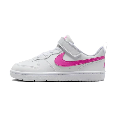 (PS) Nike Court Borough Low Recraft 'White Laser Fuchsia'
