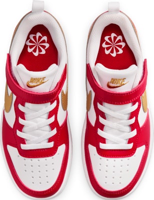 (Preschool) Nike Court Borough Low Recraft 'White University Red' DV5457-137 Order (Preschool) Nike Court Borough Low Recraft 'White University Red' DV5457-137
