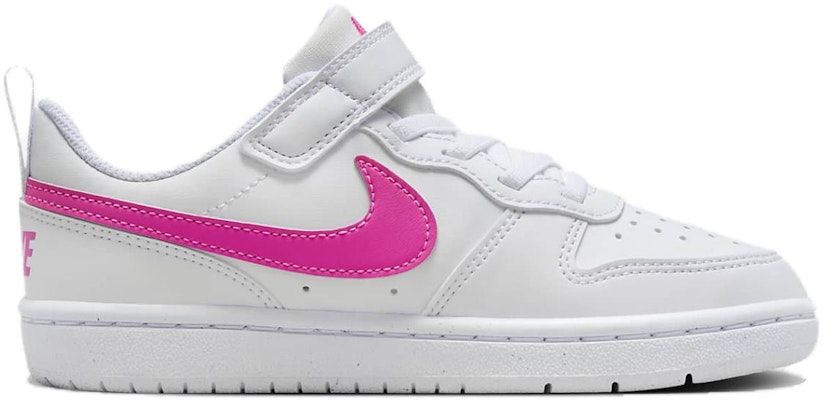 (Preschool) Nike Court Borough Low Recraft 'White Laser Fuchsia' DV5457-113 Order (Preschool) Nike Court Borough Low Recraft 'White Laser Fuchsia' DV5457-113