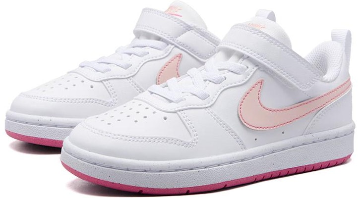 (Preschool) Nike Court Borough Low Recraft 'White Pinksicle' DV5457-111 Lookbook (Preschool) Nike Court Borough Low Recraft 'White Pinksicle' DV5457-111