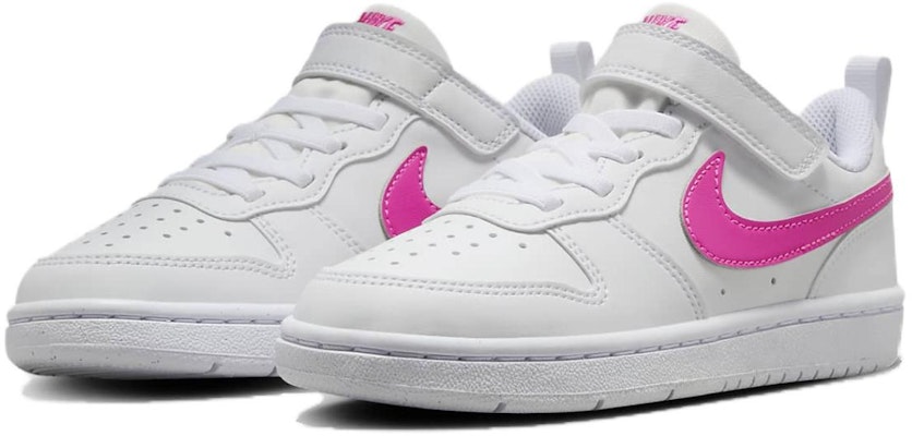 (Preschool) Nike Court Borough Low Recraft 'White Laser Fuchsia' DV5457-113 Lookbook (Preschool) Nike Court Borough Low Recraft 'White Laser Fuchsia' DV5457-113