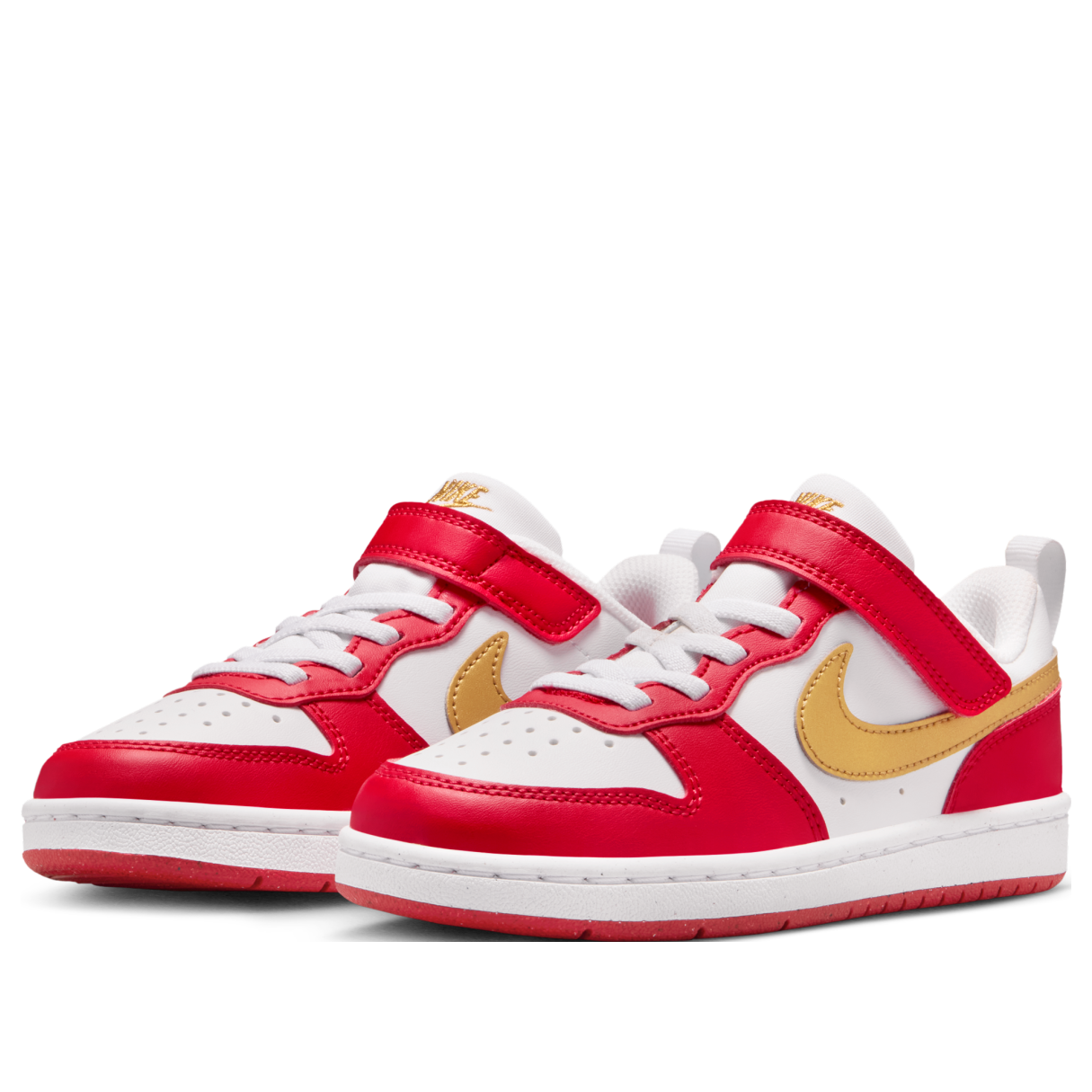 Shop (Preschool) Nike Court Borough Low Recraft 'White University Red' DV5457-137