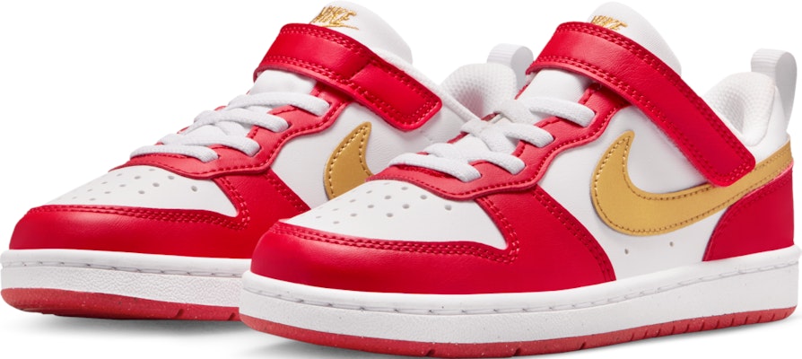 (Preschool) Nike Court Borough Low Recraft 'White University Red' DV5457-137 Shop (Preschool) Nike Court Borough Low Recraft 'White University Red' DV5457-137