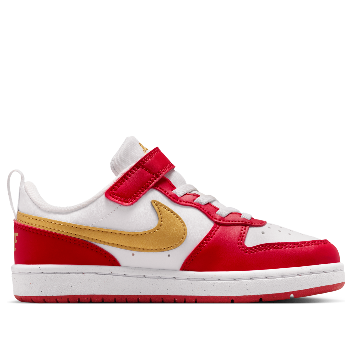 Details for (Preschool) Nike Court Borough Low Recraft 'White University Red' DV5457-137