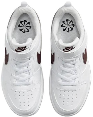 (Preschool) Nike Court Borough Low Recraft 'White Burgundy Crush' DV5457-112 Details for (Preschool) Nike Court Borough Low Recraft 'White Burgundy Crush' DV5457-112