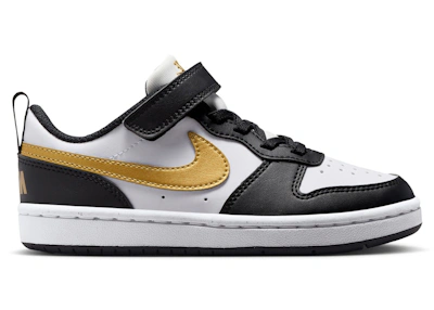 (Preschool) Nike Court Borough Low Recraft 'Black Metallic Gold'