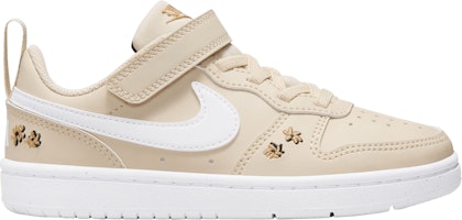 (Preschool) Nike Court Borough Low Recraft SE 'Embroidered Floral' FZ3135-100 (Preschool) Nike Court Borough Low Recraft SE 'Embroidered Floral' FZ3135-100