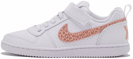 (Preschool) Nike Court Borough Low Sneakers White/Pink 870028-101
