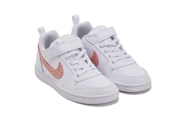 Lookbook (PS) Nike Court Borough Low Sneakers Putih/Merah Jambu 870028-101