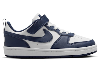 (Preschool) Nike Court Borough Low White Midnight Navy