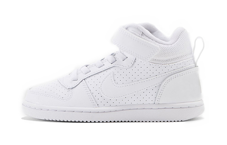 Buy (PS) 耐克Court Borough 中帮白色运动鞋 870026-100