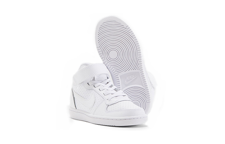 Purchase (PS) 耐克Court Borough 中帮白色运动鞋 870026-100