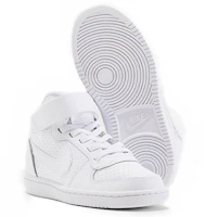 Purchase 中童 Nike Court Borough 休閒 中筒 板鞋 白色