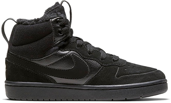 (PS) Nike Court Borough Mid 2 'Triple Black' Sepatu Hitam Pekat CQ4026-001 Order (PS) Nike Court Borough Mid 2 'Triple Black' Sepatu Hitam Pekat CQ4026-001
