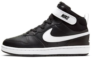 (Preschool) Nike Court Borough Mid 2 'Black White' CD7783-010 (Preschool) Nike Court Borough Mid 2 'Black White' CD7783-010