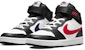 (PS) Nike Court Borough 2 Mid-Top Kasut Hitam/Putih/Merah DO5891-161
