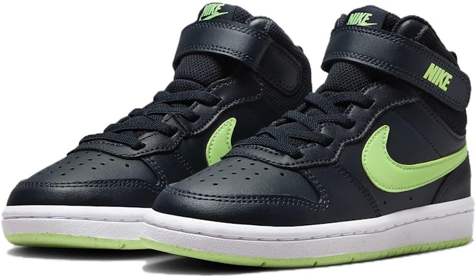 (PS) Nike Court Borough Mid 2 'Obsidiana Oscura Lima' CD7783-403 Lookbook (PS) Nike Court Borough Mid 2 'Obsidiana Oscura Lima' CD7783-403