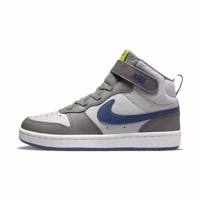 (PS) Nike Court Borough Mid 2 'Grey Fog Mystic Navy'