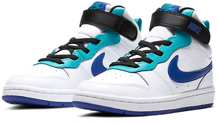 (PS) Nike Court Borough Mid 2 'Putih Biru Kerajaan' CD7783-102 Lookbook (PS) Nike Court Borough Mid 2 'Putih Biru Kerajaan' CD7783-102