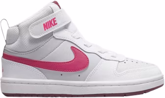 (Preschool) Nike Court Borough Mid 2 'Pure Platinum Pink Prime' CD7783-006 (Preschool) Nike Court Borough Mid 2 'Pure Platinum Pink Prime' CD7783-006