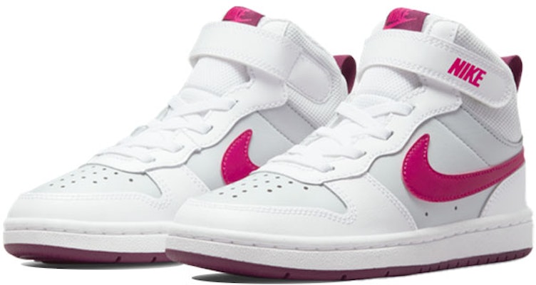(PS) Nike Court Borough Mid 2 'Pure Platinum Pink Prime' Sepatu Wanita CD7783-006 Lookbook (PS) Nike Court Borough Mid 2 'Pure Platinum Pink Prime' Sepatu Wanita CD7783-006