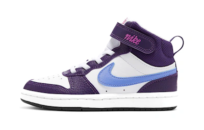 (Preschool) Nike Court Borough Mid 2 'Purple White Blue'