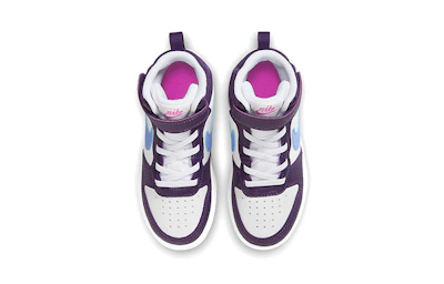 (Preschool) Nike Court Borough Mid 2 'Purple White Blue'
