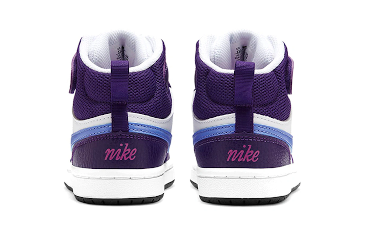 (Preschool) Nike Court Borough Mid 2 'Purple White Blue'