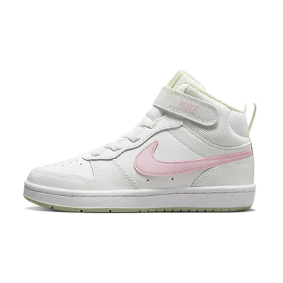 (PS) Nike Court Borough Mid 2 'White Pink Green'