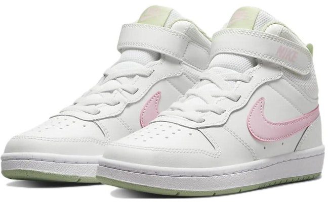 (PS) Nike Court Borough Mid 2 'Putih Pink Hijau' CD7783-111 Lookbook (PS) Nike Court Borough Mid 2 'Putih Pink Hijau' CD7783-111