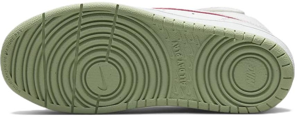 (PS) Nike Court Borough Mid 2 'Putih Pink Hijau' CD7783-111 Details for (PS) Nike Court Borough Mid 2 'Putih Pink Hijau' CD7783-111