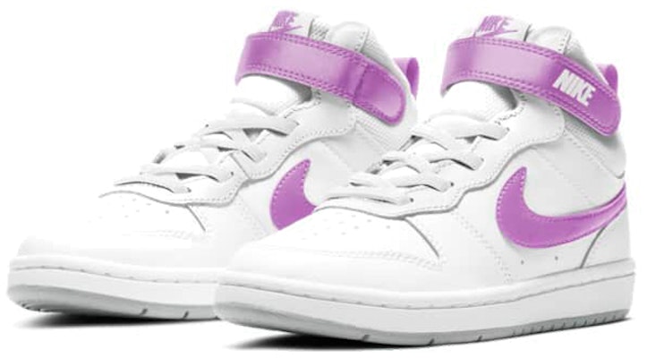 (PS) Nike Court Borough Mid 2 'Putih Ungu' CD7783-103 Lookbook (PS) Nike Court Borough Mid 2 'Putih Ungu' CD7783-103