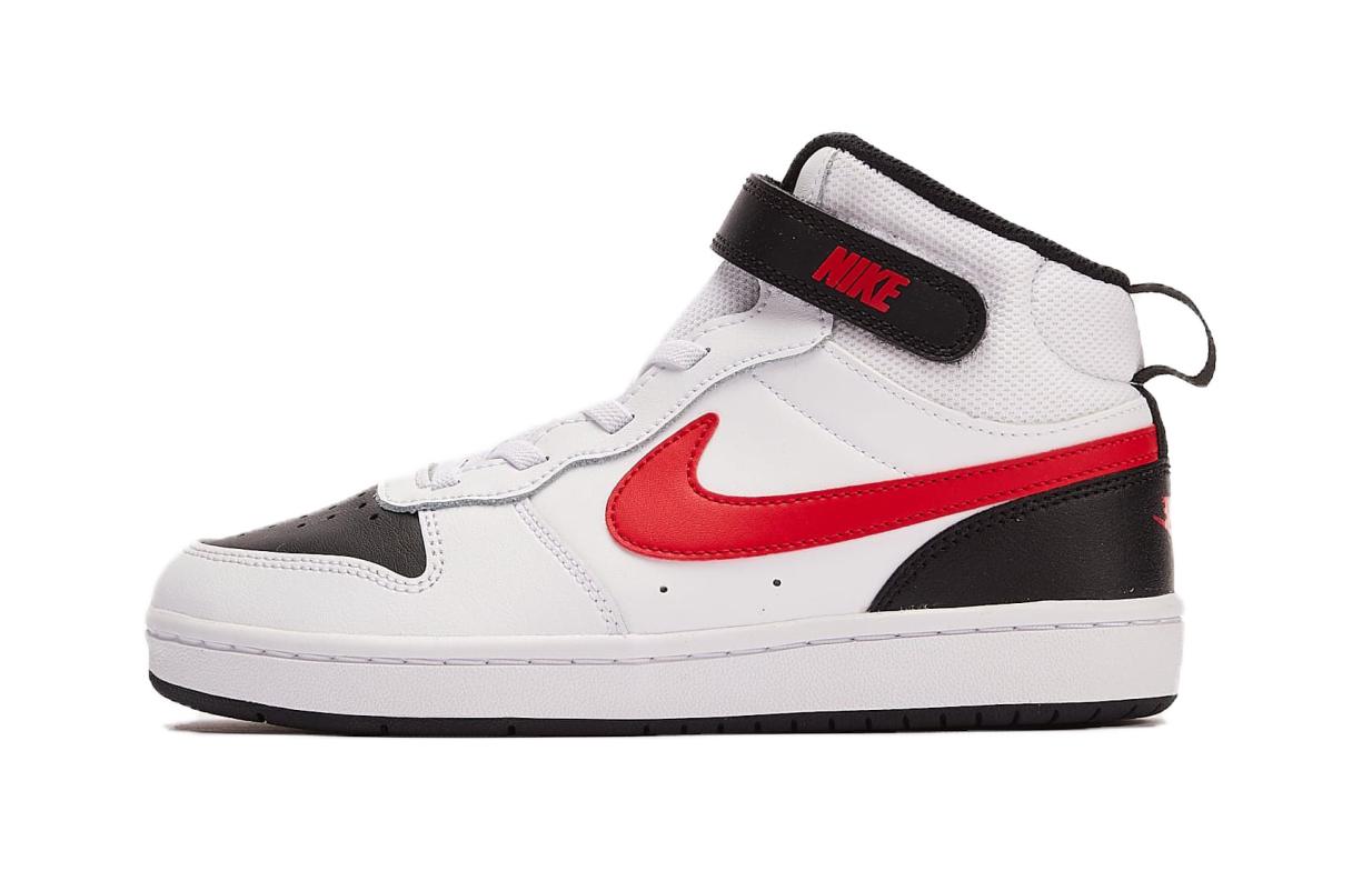 (Preschool) Nike Court Borough Mid 2 PSV 'White Black University Red' CD7783-110
