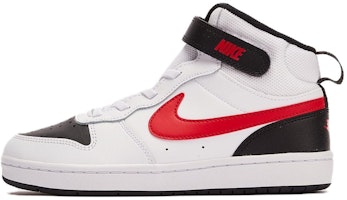 (Preschool) Nike Court Borough Mid 2 PSV 'White Black University Red' CD7783-110 (Preschool) Nike Court Borough Mid 2 PSV 'White Black University Red' CD7783-110