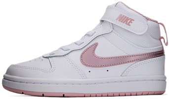 (Preschool) Nike Court Borough Mid 2 PSV 'White Pink Glaze' CD7783-105 (Preschool) Nike Court Borough Mid 2 PSV 'White Pink Glaze' CD7783-105