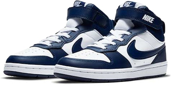 中童 Nike Court Borough Mid 2 防滑輕便 中筒 板鞋 白藍 Lookbook 中童 Nike Court Borough Mid 2 防滑輕便 中筒 板鞋 白藍