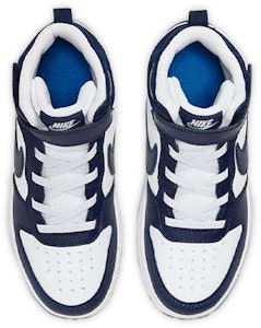 中童 Nike Court Borough Mid 2 防滑輕便 中筒 板鞋 白藍 Shop 中童 Nike Court Borough Mid 2 防滑輕便 中筒 板鞋 白藍