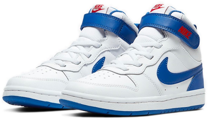 (PS) Nike Court Borough Mid 2 PutihBiru 'Putih Merah Biru Kerajaan' CD7783-101 Lookbook (PS) Nike Court Borough Mid 2 PutihBiru 'Putih Merah Biru Kerajaan' CD7783-101