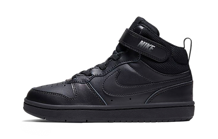 Buy (PS) Nike Court Borough Mid 2 Velcro 'Triple Black' - Zapatillas Negras Triple. CD7783-001