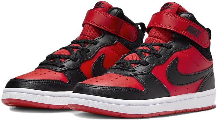 (PS) Nike Court Borough Mid 'Hitam Merah Universiti' CD7783-602 Lookbook (PS) Nike Court Borough Mid 'Hitam Merah Universiti' CD7783-602